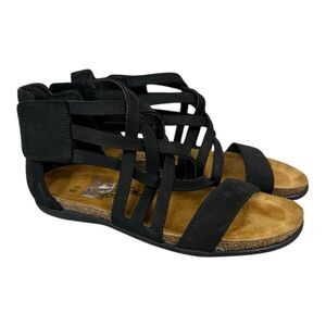 NAOT WOMEN'S MARITA BLACK SANDAL size EU 39/US 8